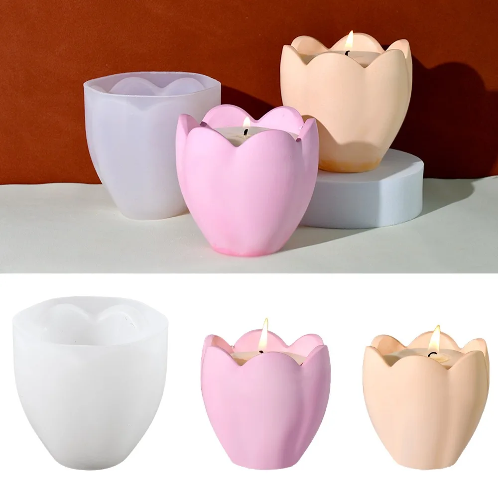 Craft Embellishment Storage - Suporte de vela de tulipa, moldes