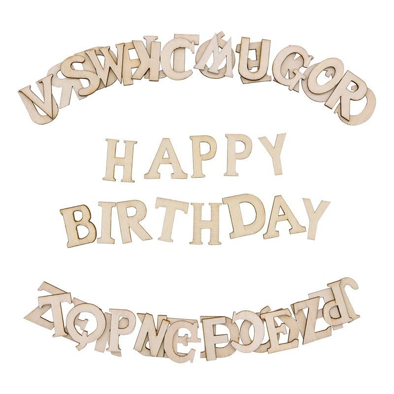 Embellishments For Scrapbooking - Alfabeto De Madeira E Letras Numéricas,