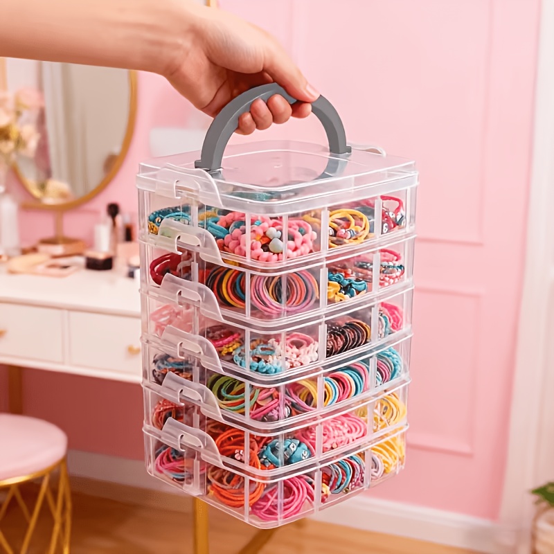Craft Embellishment Storage - Caixa de armazenamento transparente de 5