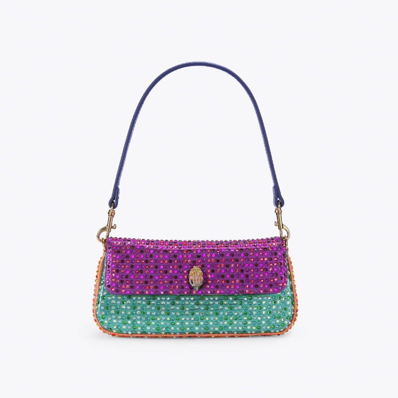 Sequin Fabric Panel - Bolsa de Ombro de Luxo para