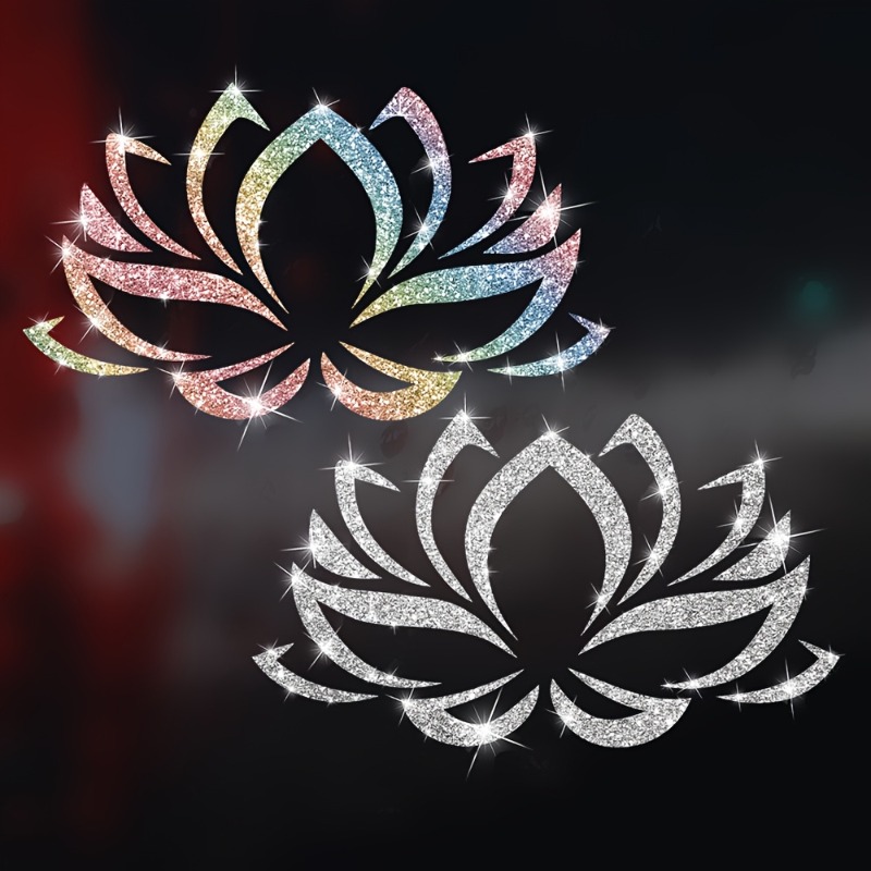 Glitter Vinyl Roll - 1pc imitação de diamante glitter lótus