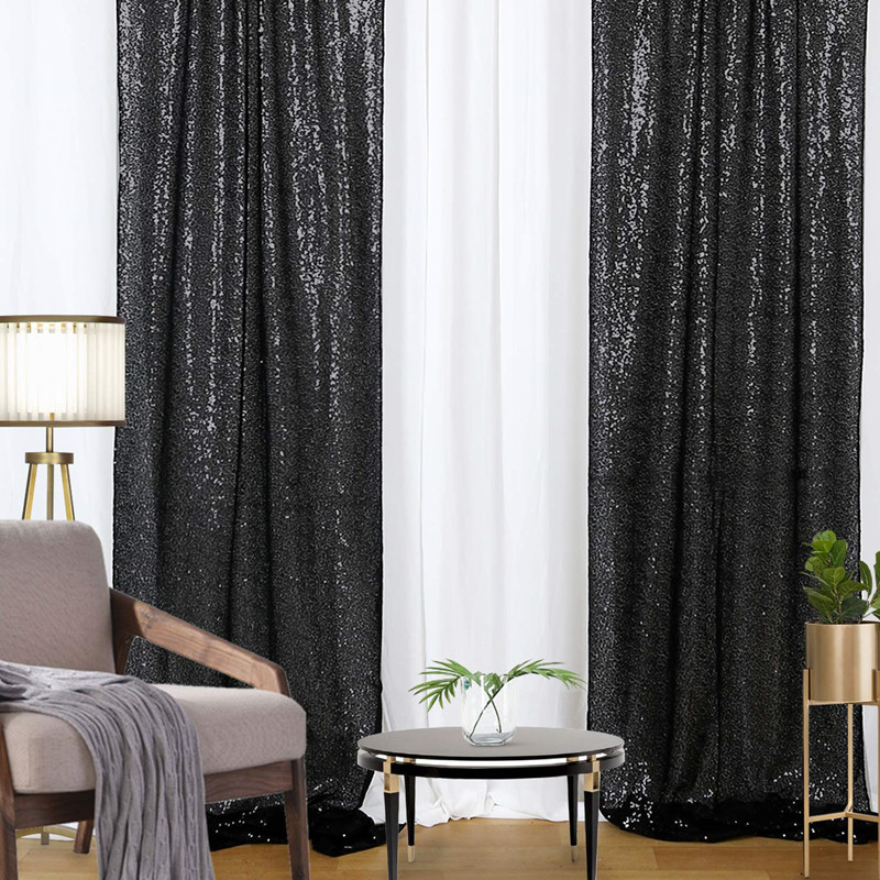 Cortinas de fundo de lantejoul - Sequin Fabric Panel avaliação e preço