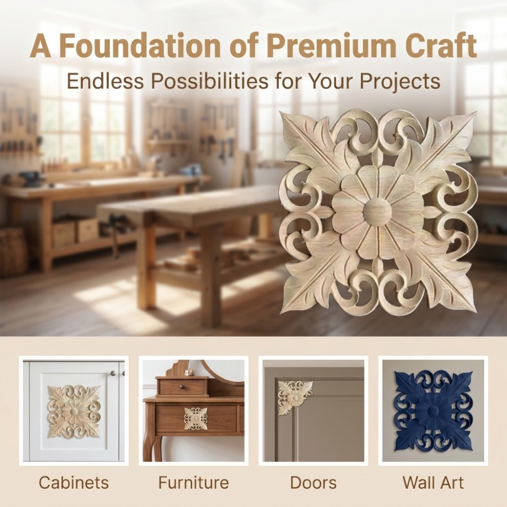 Aplique de Madeira Entalhada M - Craft Embellishments avaliação e preço