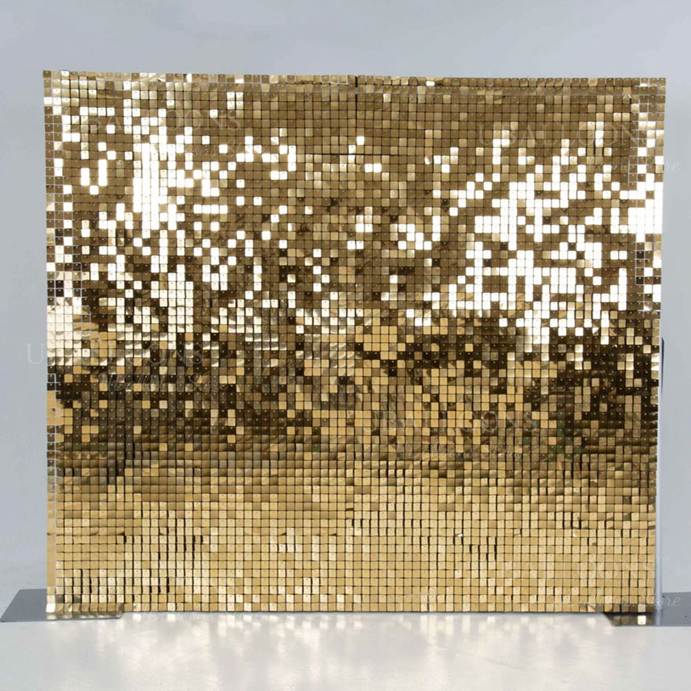 Painéis de cenário champanhe d - Sequin Fabric Panel avaliação e preço