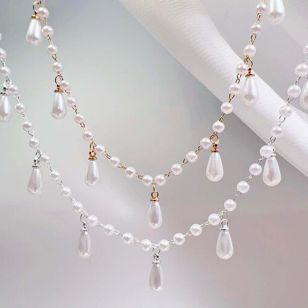 0.5m 1m imitação de pérola wat - Pearl Trim Chain avaliação e preço