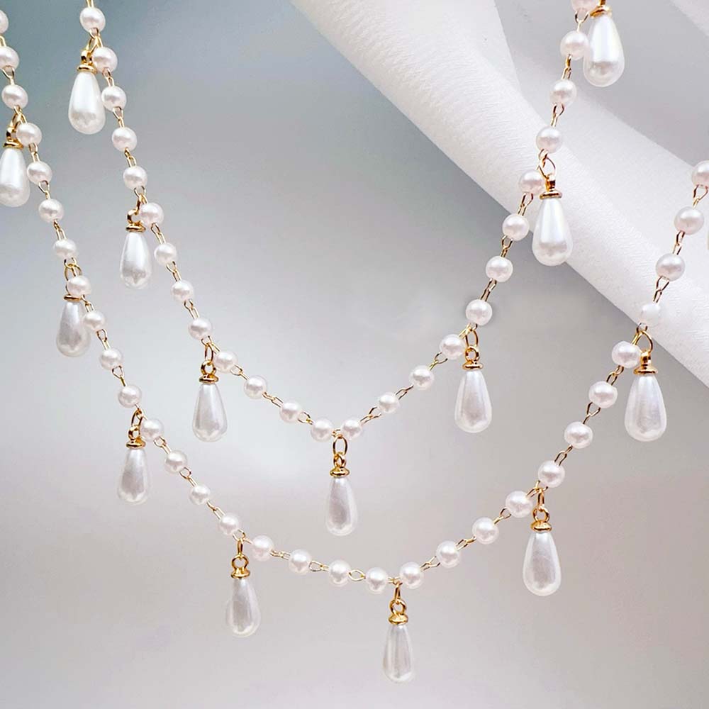 0.5m 1m imitação de pérola wat - Pearl Trim Chain avaliação e preço