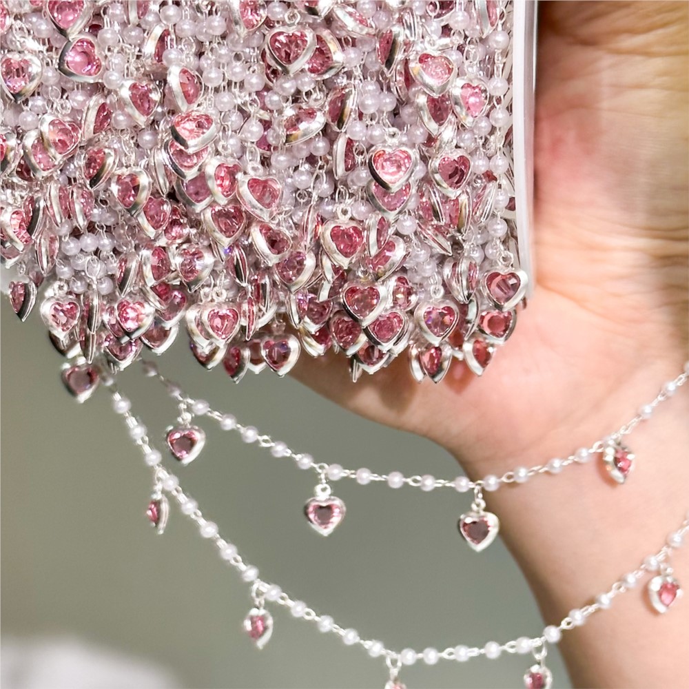 Corrente de Latão com Corações - Pearl Trim Chain avaliação e preço