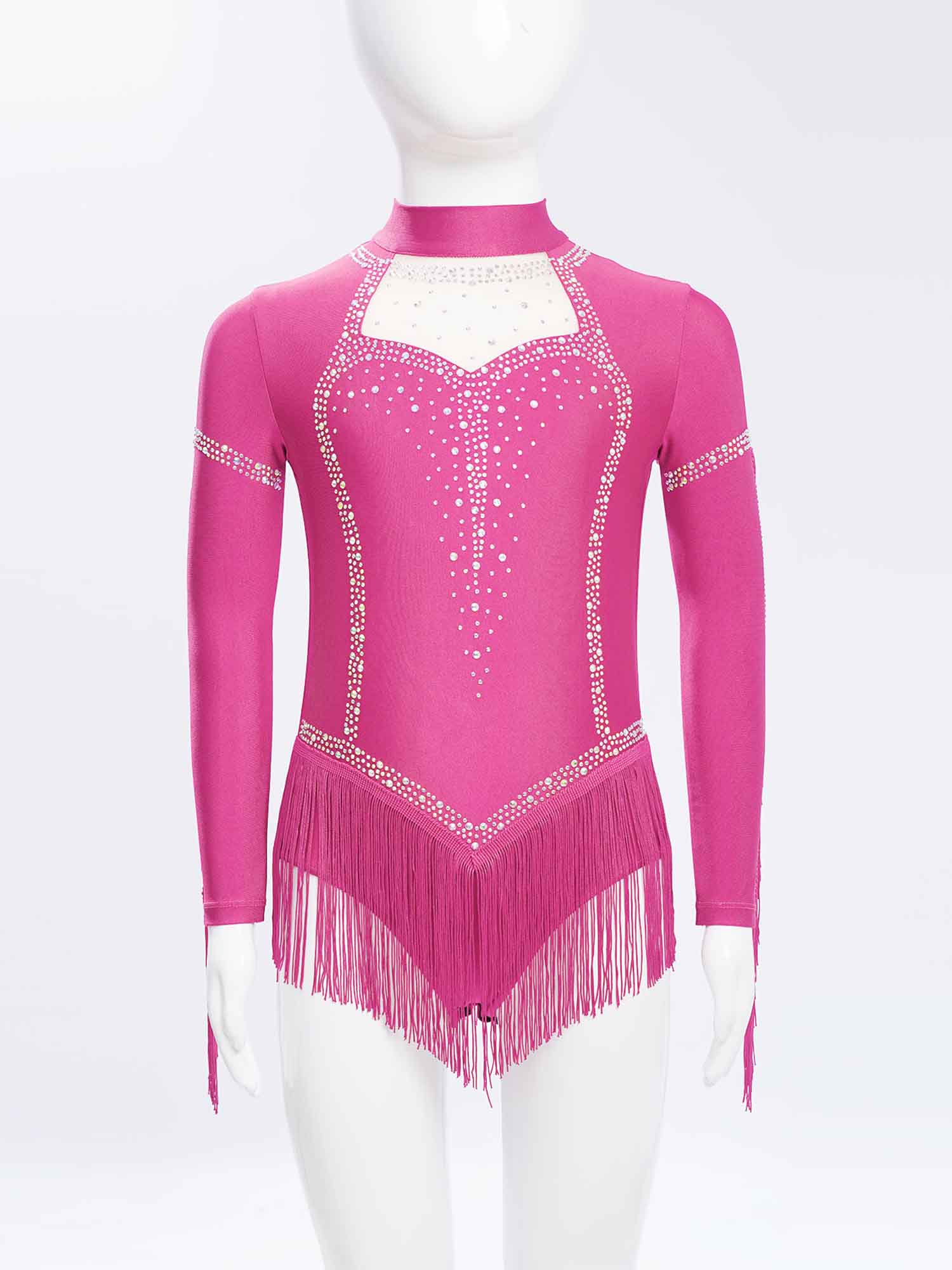 Crianças meninas franja dança  - Rhinestone Banding Trim avaliação e preço