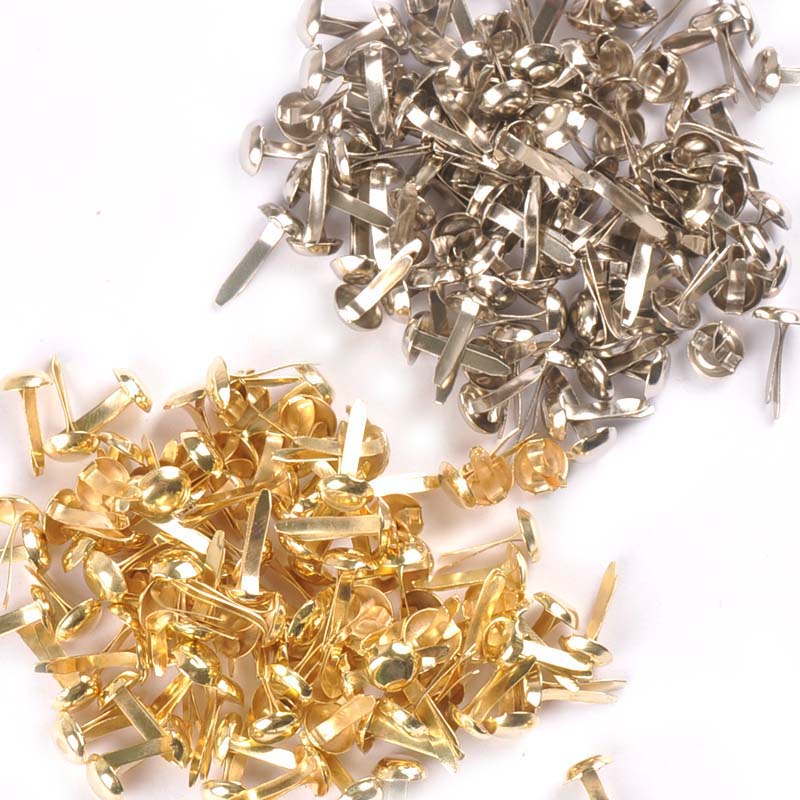 100 peças de brads redondos mi - Embellishments For Scrapbooking avaliação e preço